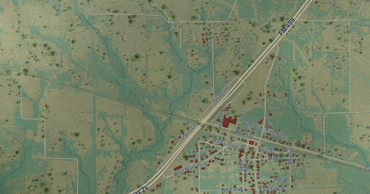 Map of Campbell, Texas in 2026