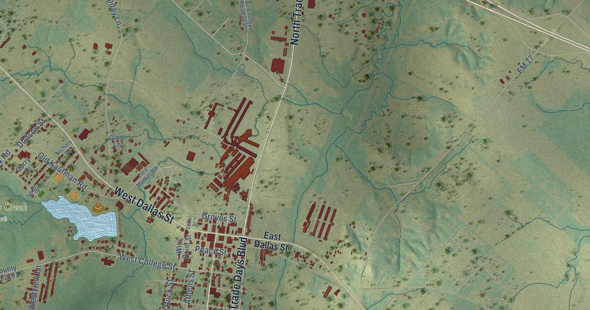 Map of Canton, Texas in 2026