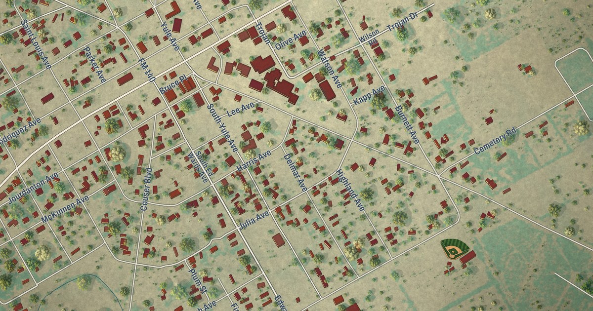 Map of Charlotte, Texas in 2026