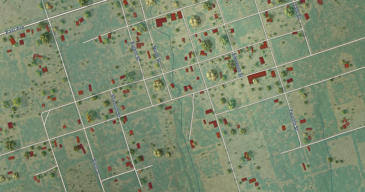 Map of Christine, Texas in 2026