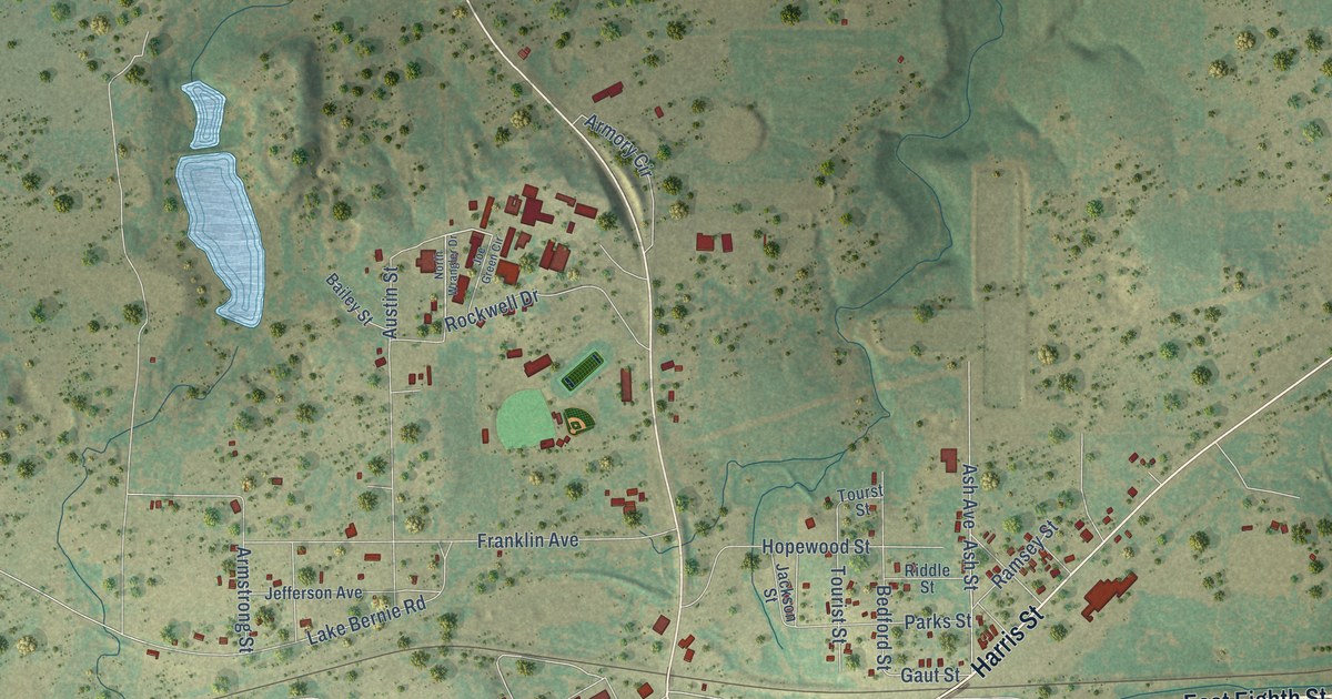 Map of Cisco, Texas in 2026