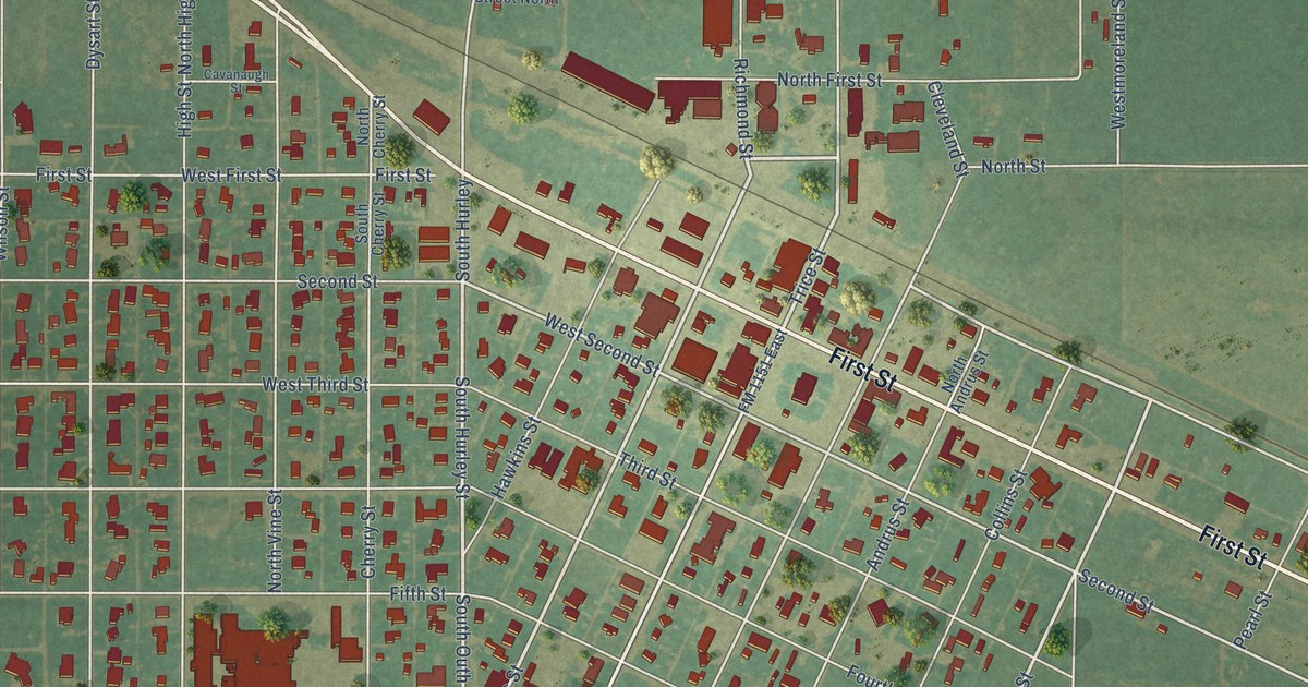 Map of Claude, Texas in 2026