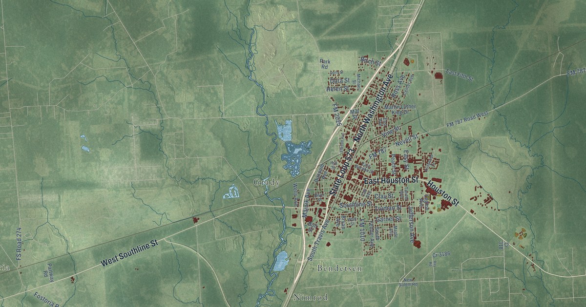 Map of Cleveland, Texas in 2026