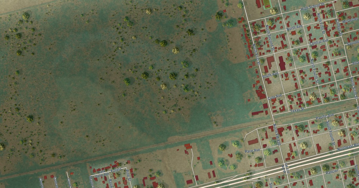 Map of Coahoma, Texas in 2026