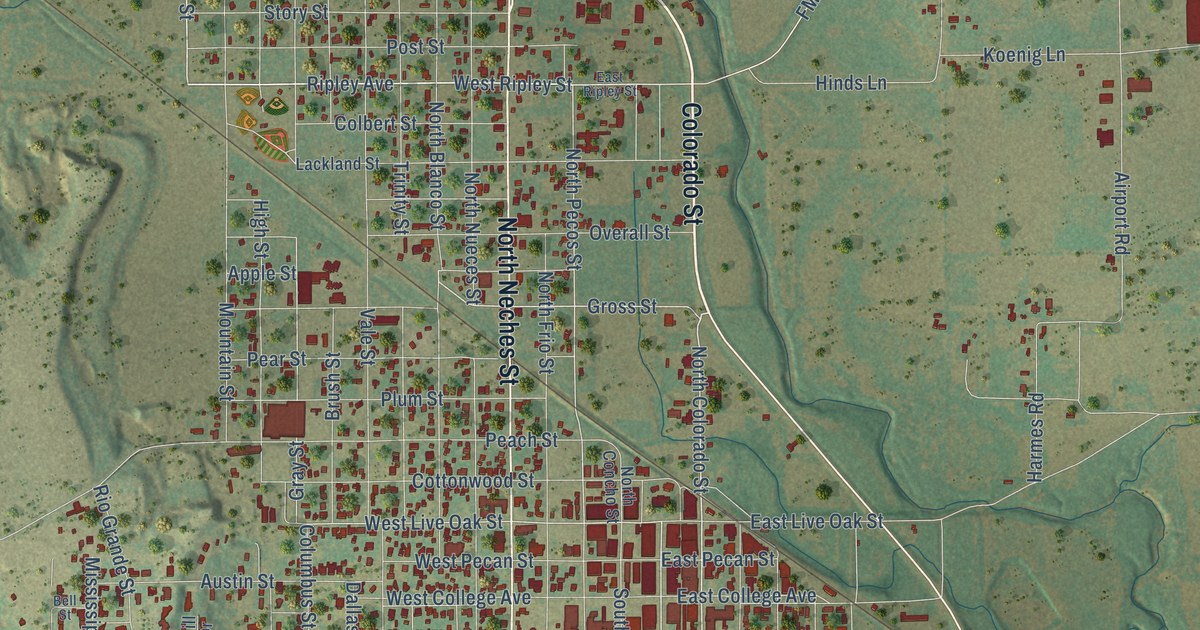 Map of Coleman, Texas in 2026