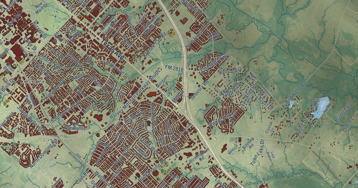 Map of College Station, Texas in 2026