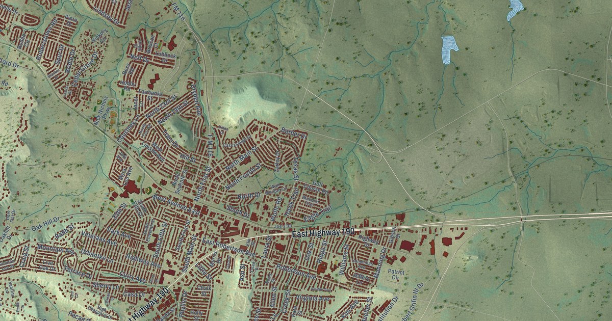 Map of Copperas Cove, Texas in 2026