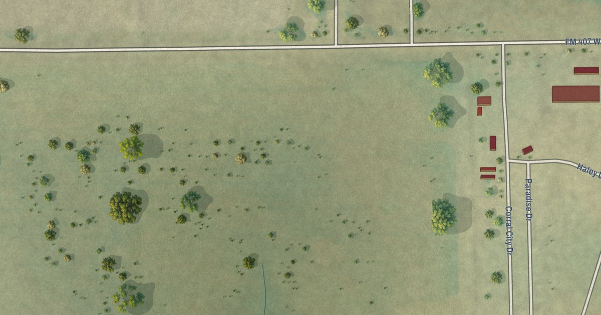 Map of Corral City, Texas in 2026