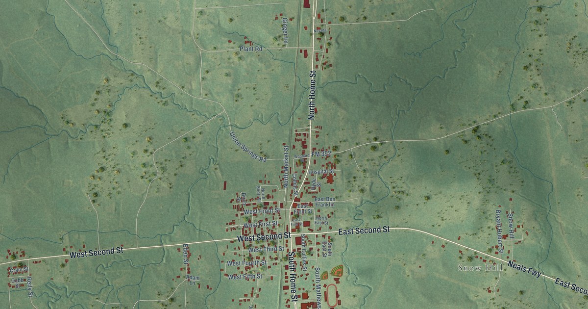 Map of Corrigan, Texas in 2026