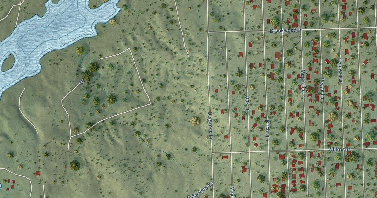 Map of Cottonwood Shores, Texas in 2026