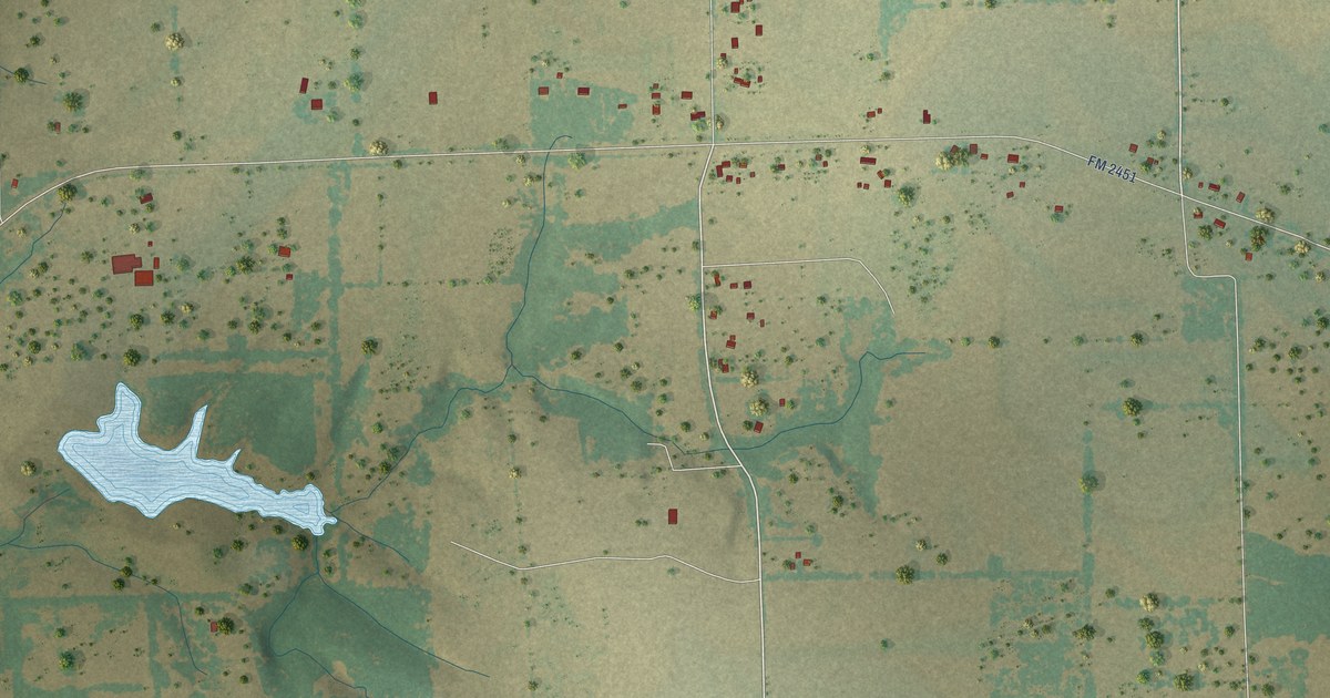 Map of Cottonwood, Texas in 2026