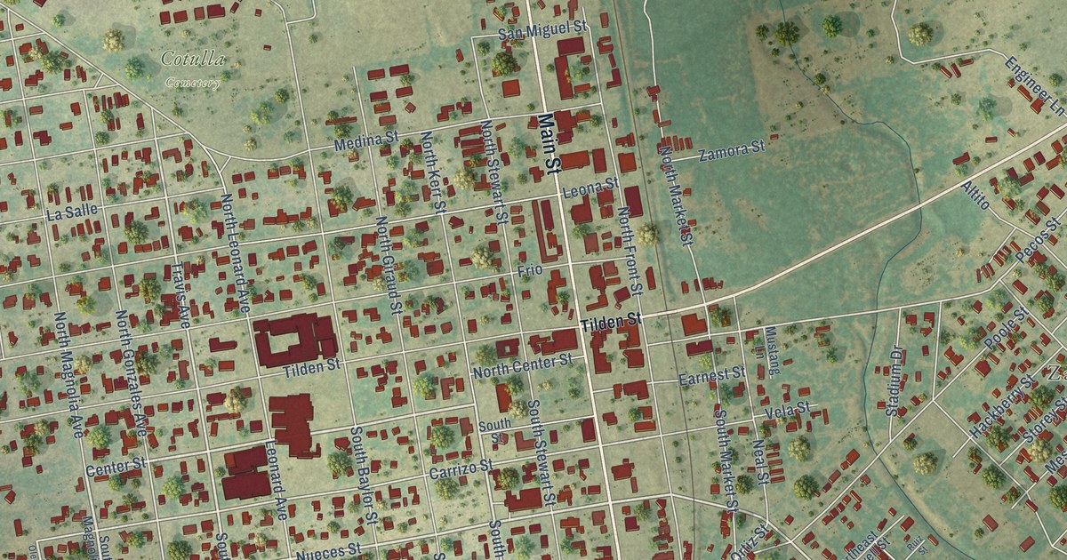Map of Cotulla, Texas in 2026