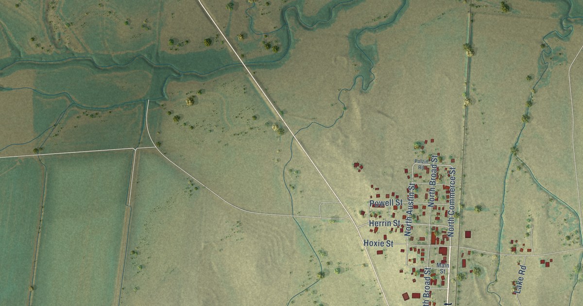Map of Coupland, Texas in 2026