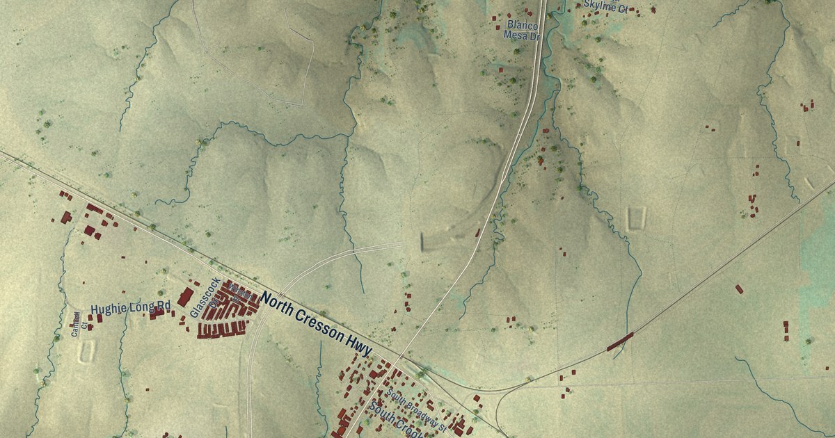 Map of Cresson, Texas in 2026