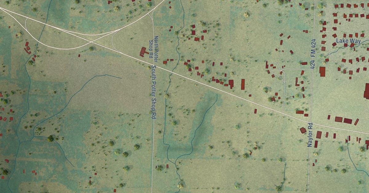 Map of Cross Roads, Texas in 2026