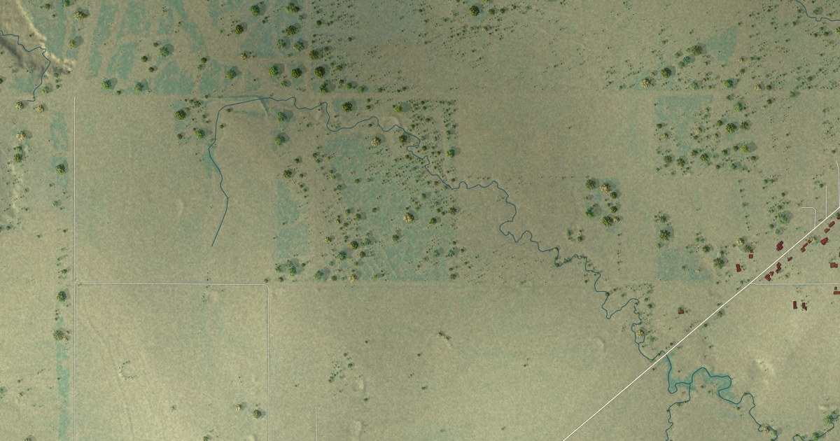 Map of Dean, Texas in 2026