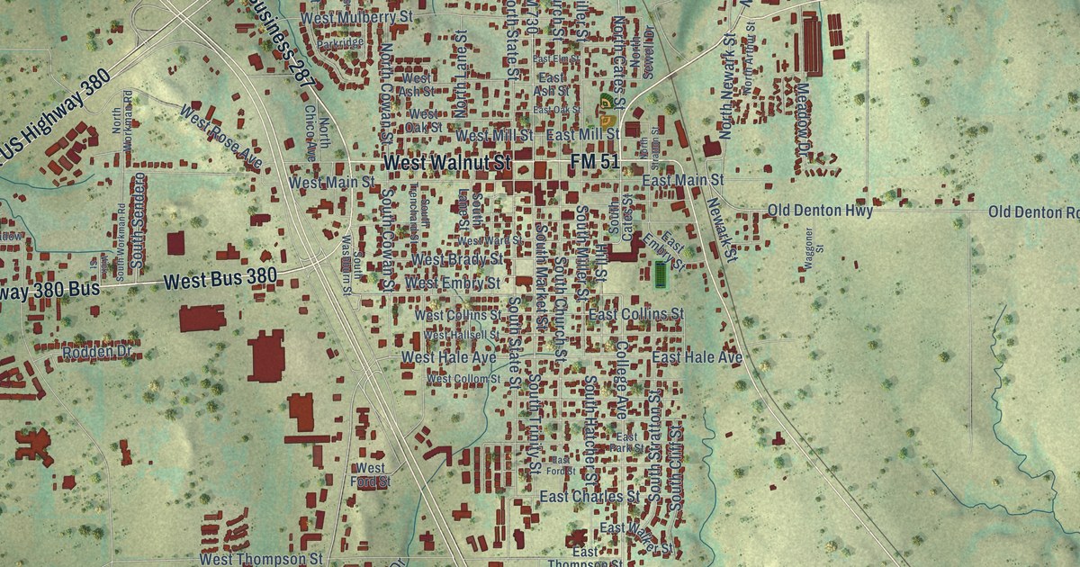 Map of Decatur, Texas in 2026