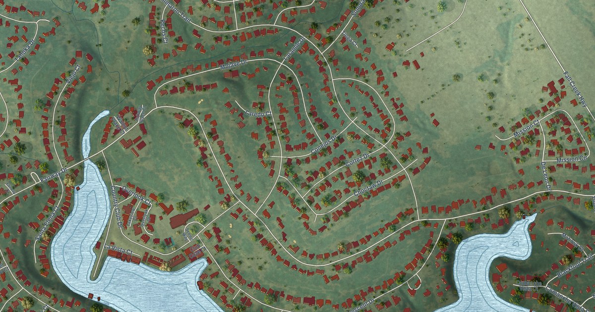 Map of DeCordova, Texas in 2026