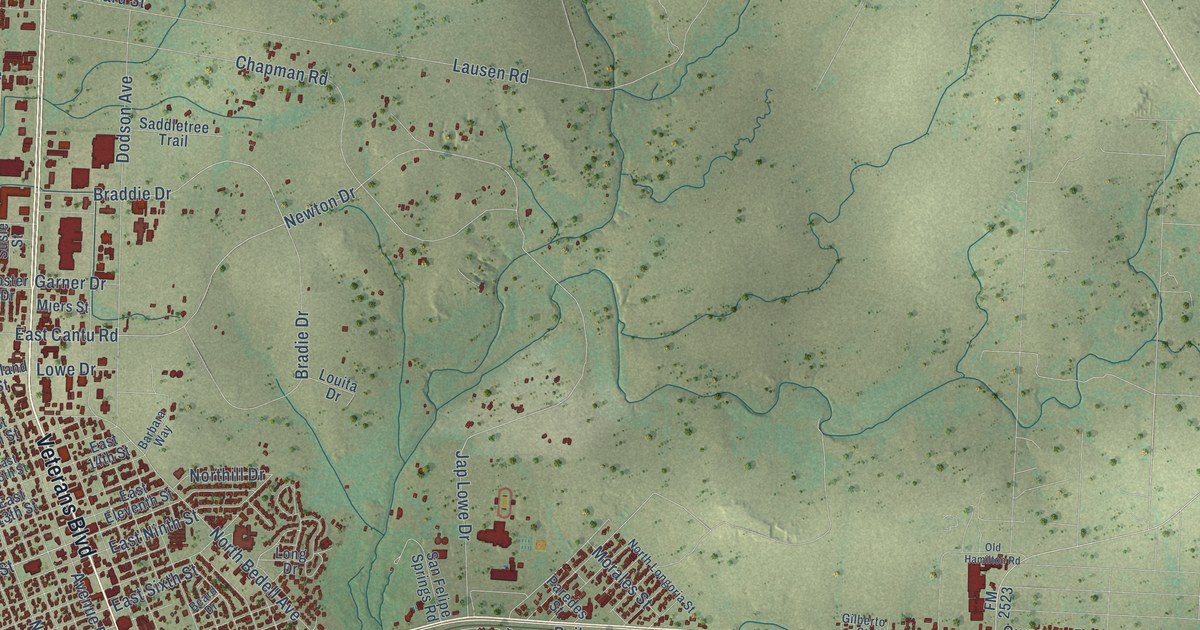 Map of Del Rio, Texas in 2026