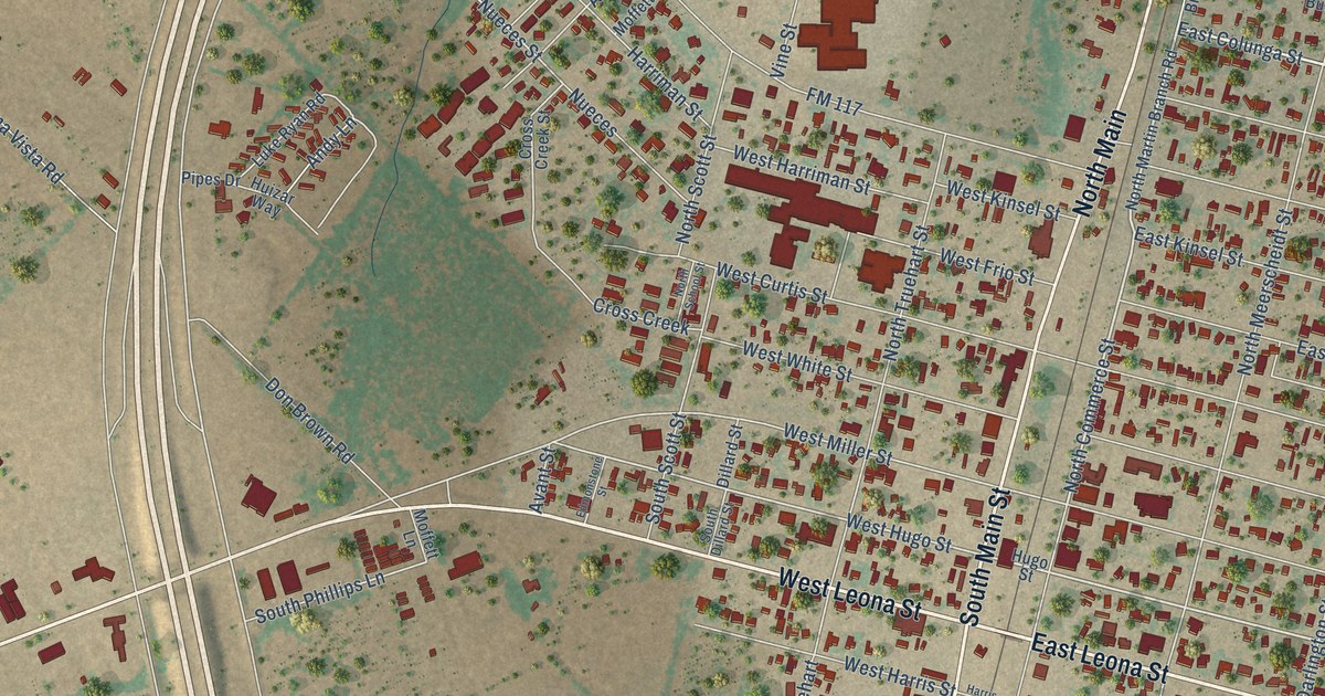 Map of Dilley, Texas in 2026