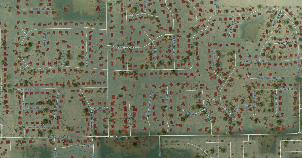 Map of Double Oak, Texas in 2026