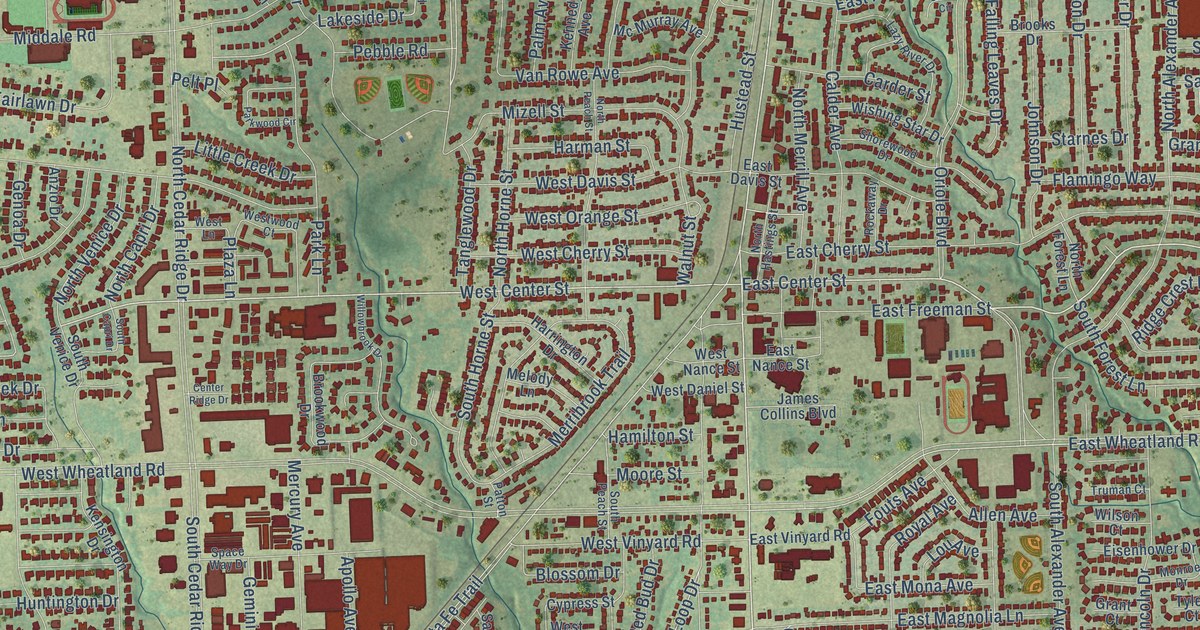Map of Duncanville, Texas in 2026