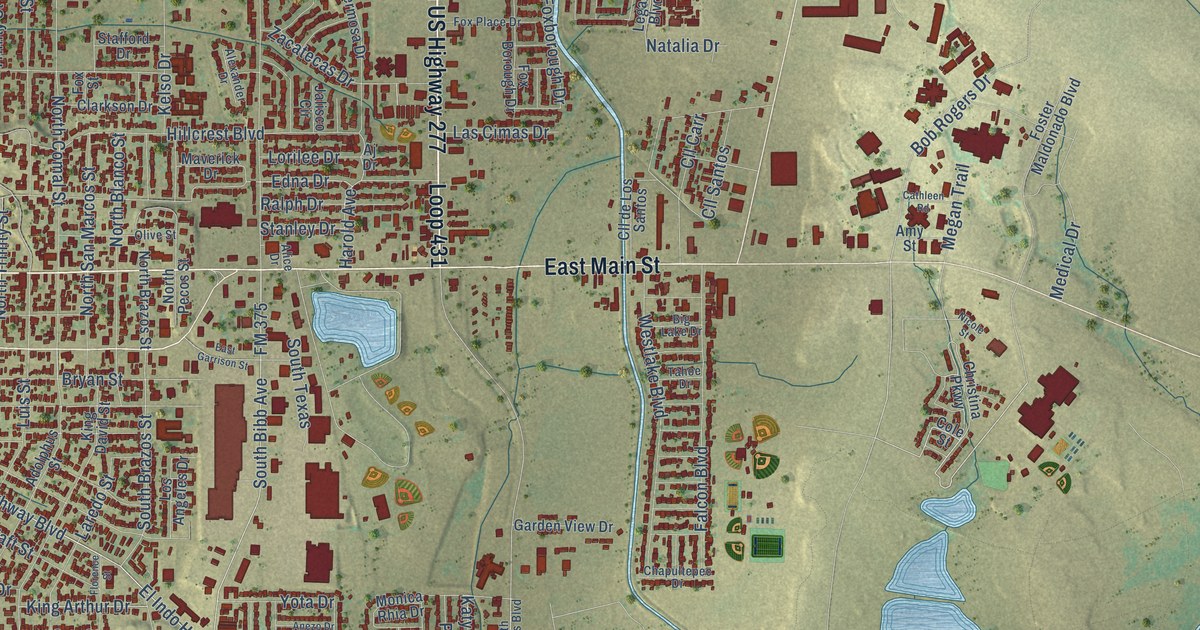Map of Eagle Pass, Texas in 2026