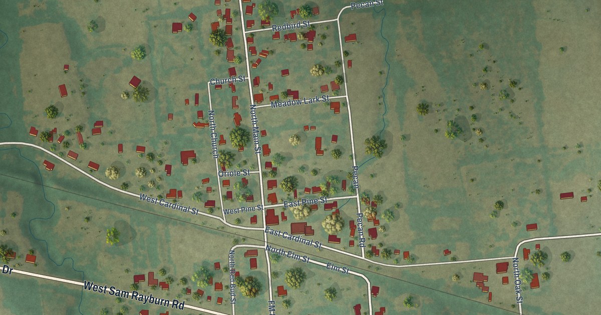 Map of Ector, Texas in 2026