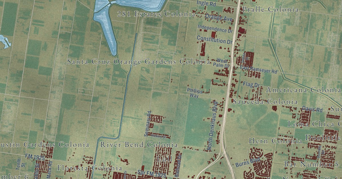 Map of Edinburg, Texas in 2026