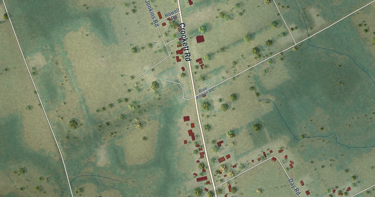 Map of Elkhart, Texas in 2026