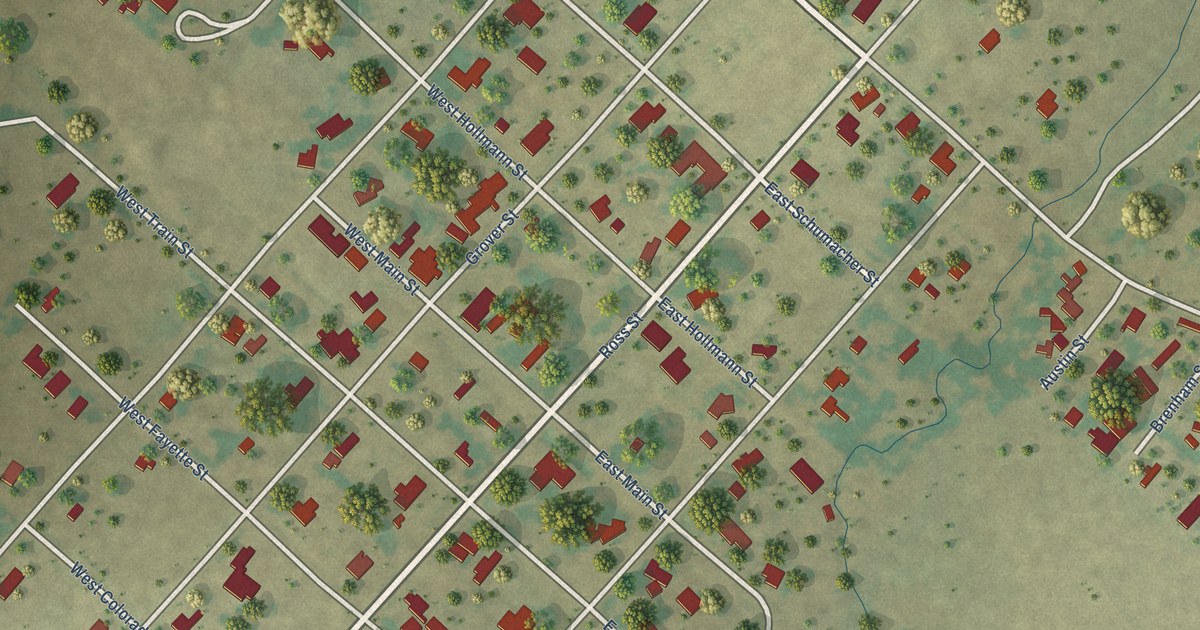 Map of Ellinger, Texas in 2026