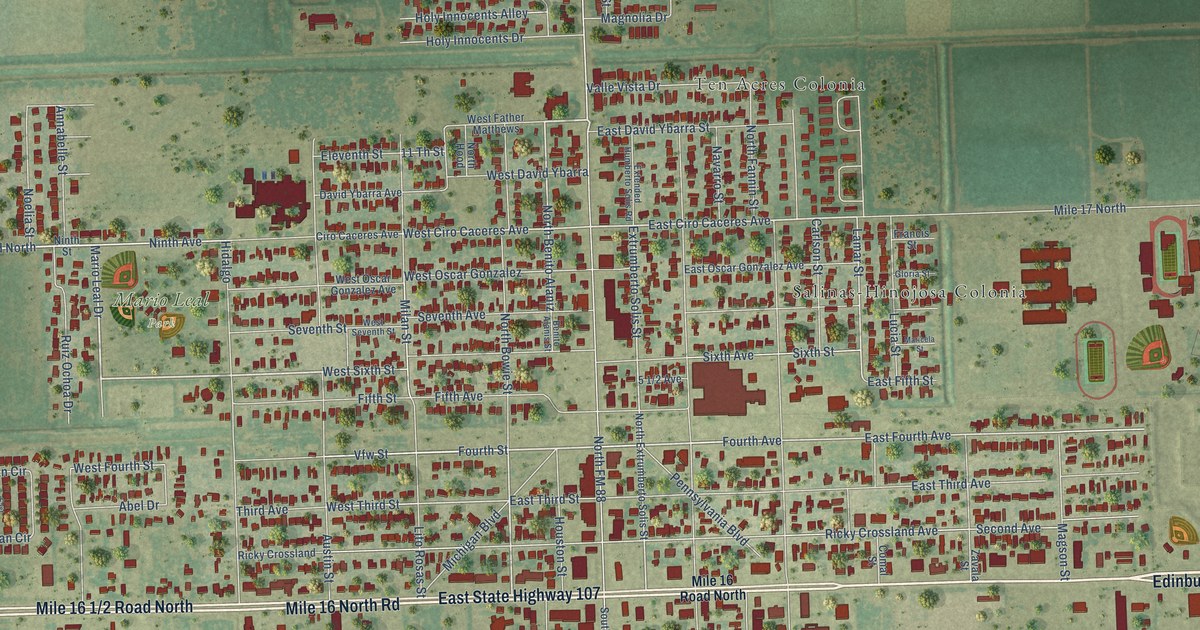 Map of Elsa, Texas in 2026