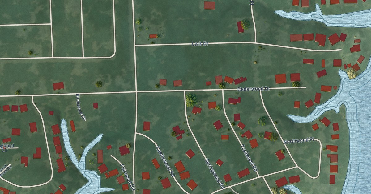 Map of Enchanted Oaks, Texas in 2026