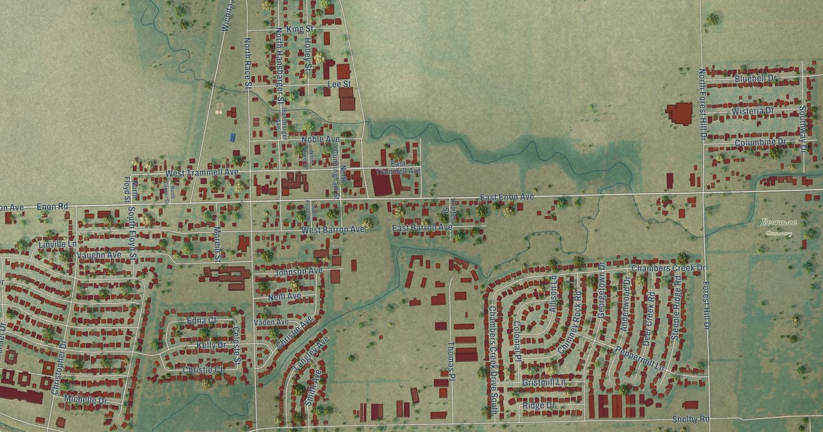 Map of Everman, Texas in 2026