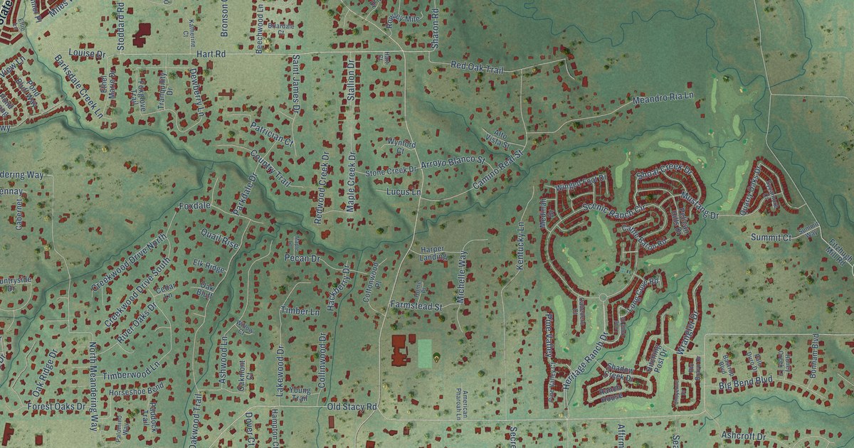 Map of Fairview, Texas in 2026