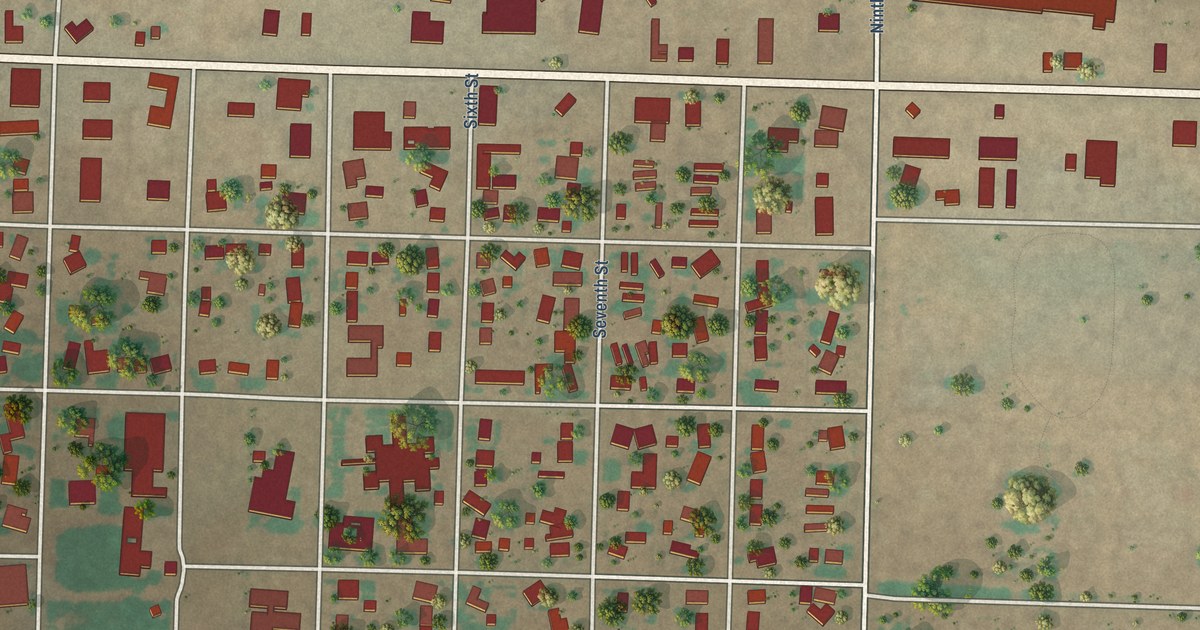 Map of Farwell, Texas in 2026