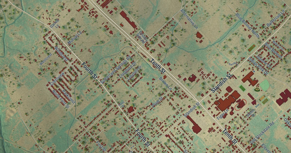 Map of Floresville, Texas in 2026