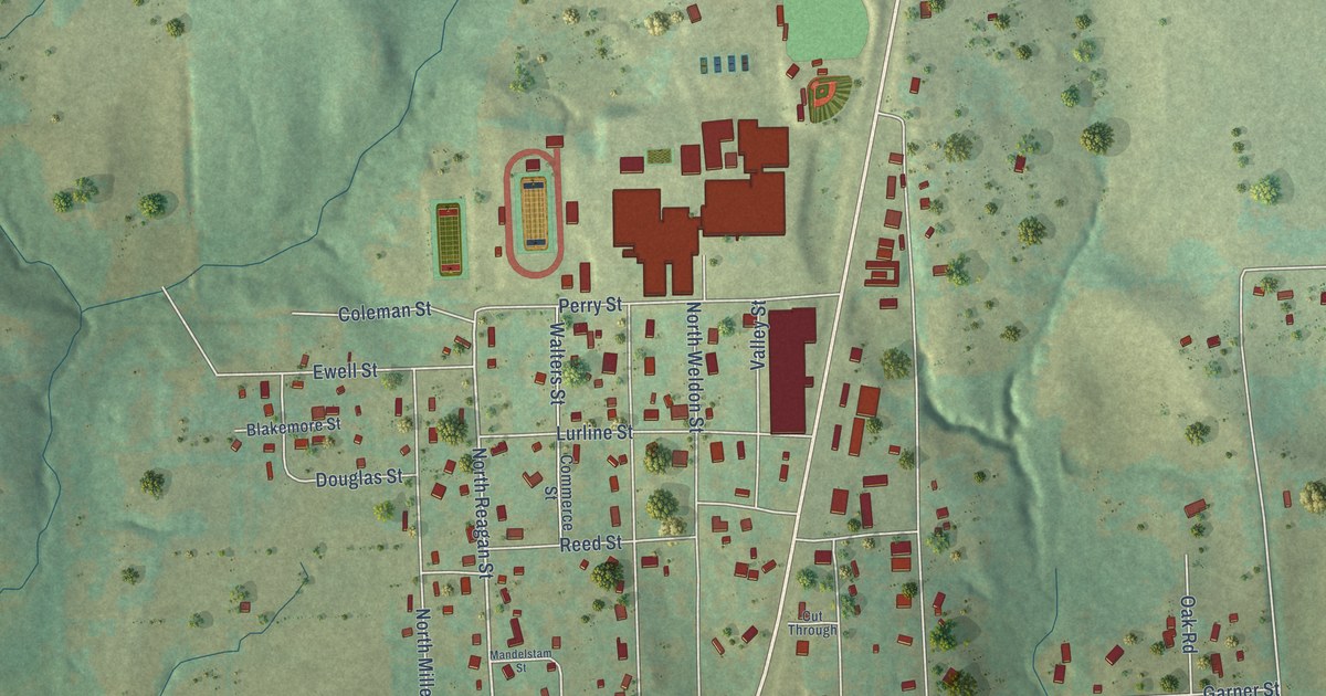 Map of Frankston, Texas in 2026