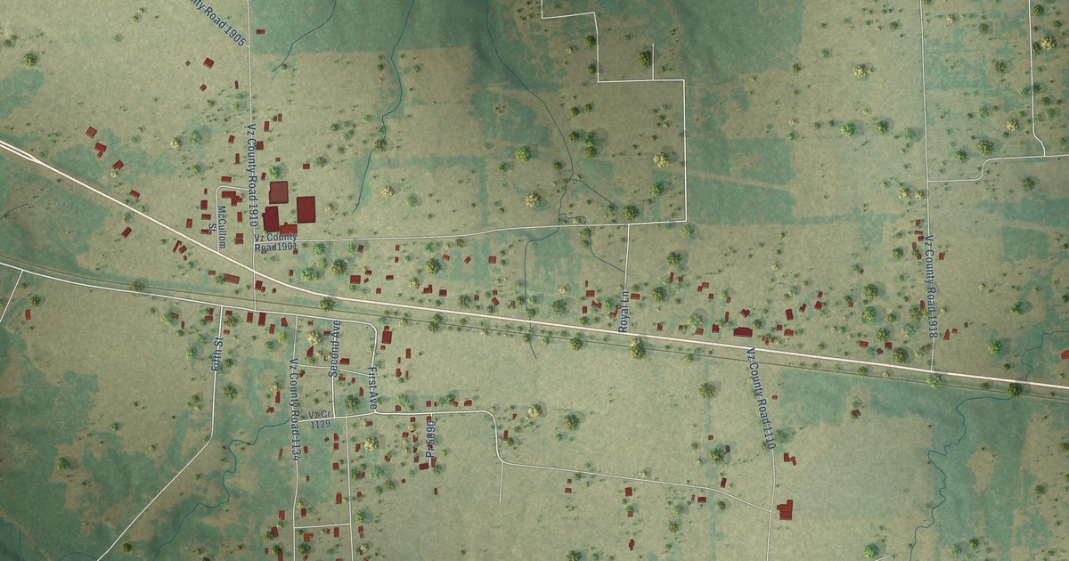 Map of Fruitvale, Texas in 2026