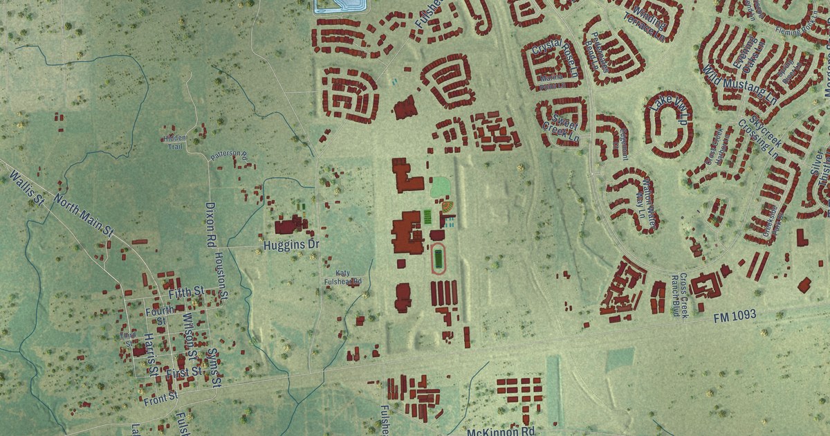 Map of Fulshear, Texas in 2026