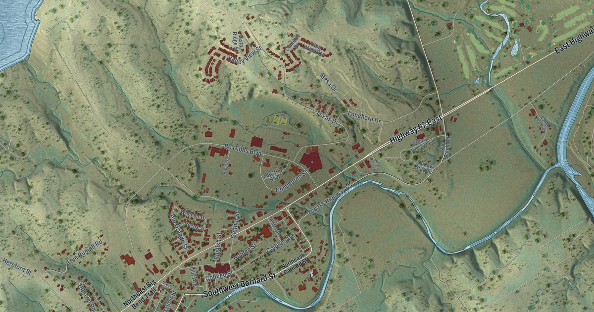 Map of Glen Rose, Texas in 2026