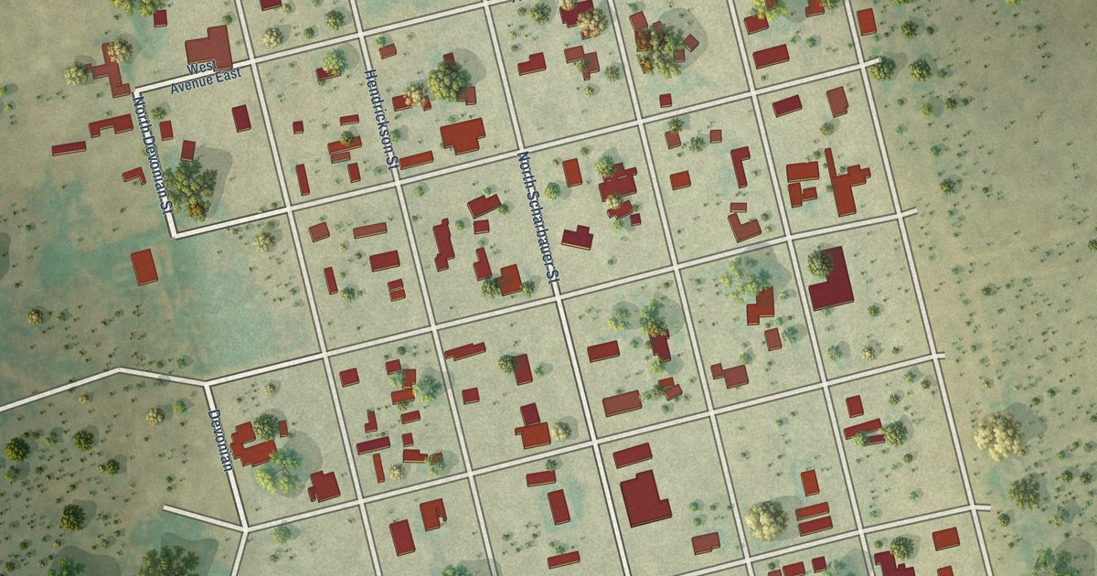 Map of Goldsmith, Texas in 2026