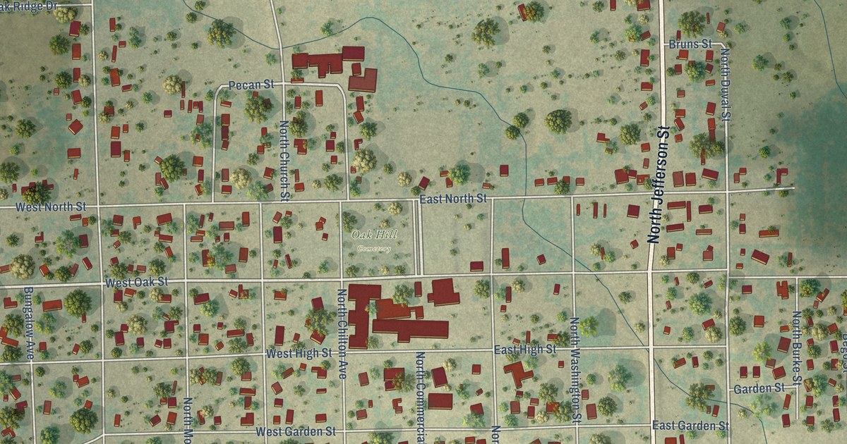 Map of Goliad, Texas in 2026