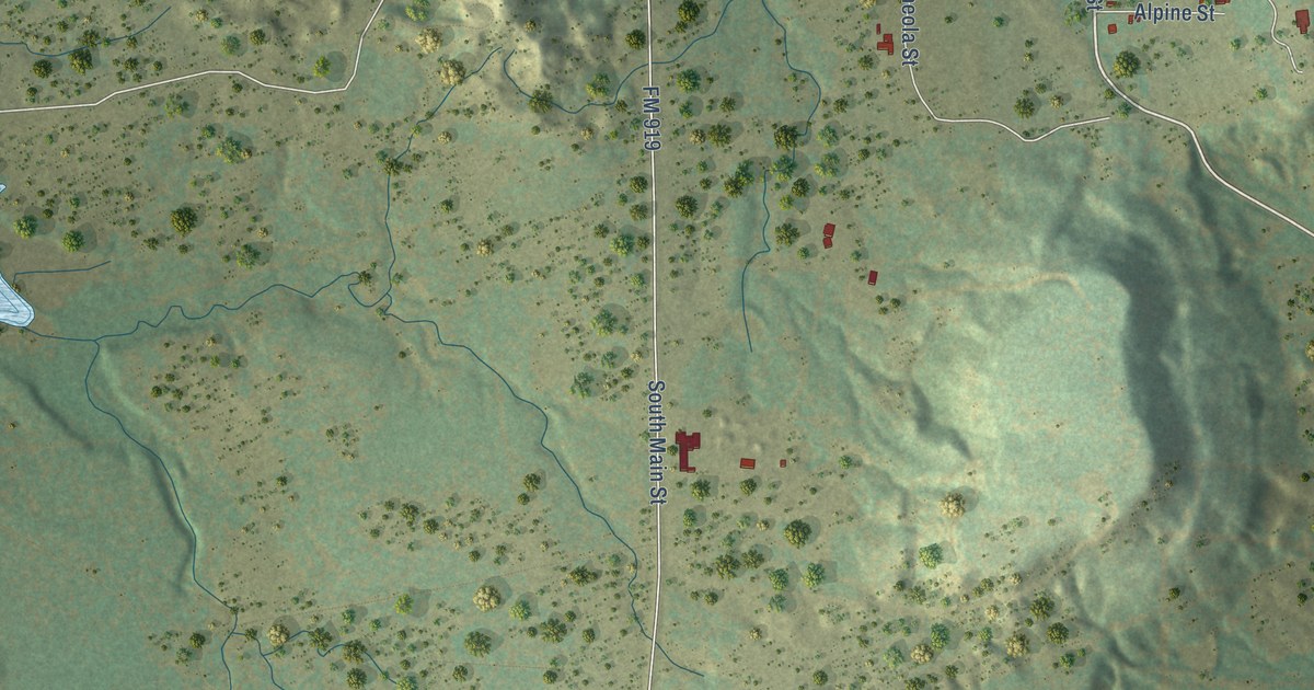 Map of Gordon, Texas in 2026