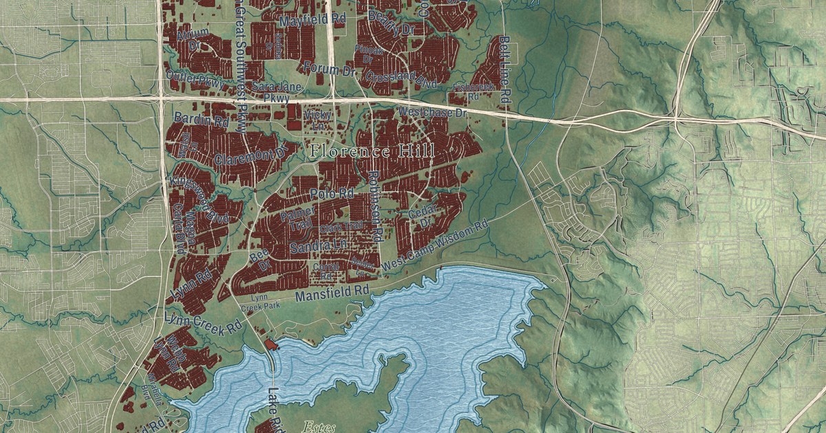 Map of Grand Prairie, Texas in 2026
