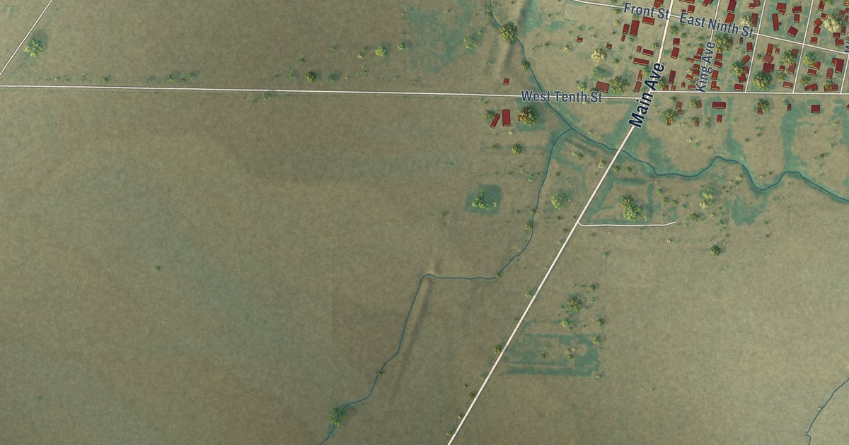Map of Gruver, Texas in 2026