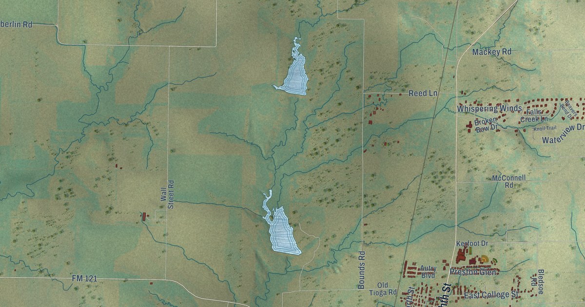 Map of Gunter, Texas in 2026