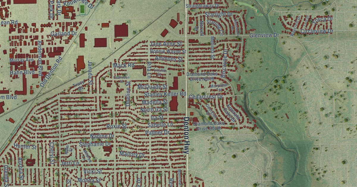 Map of Haltom City, Texas in 2026