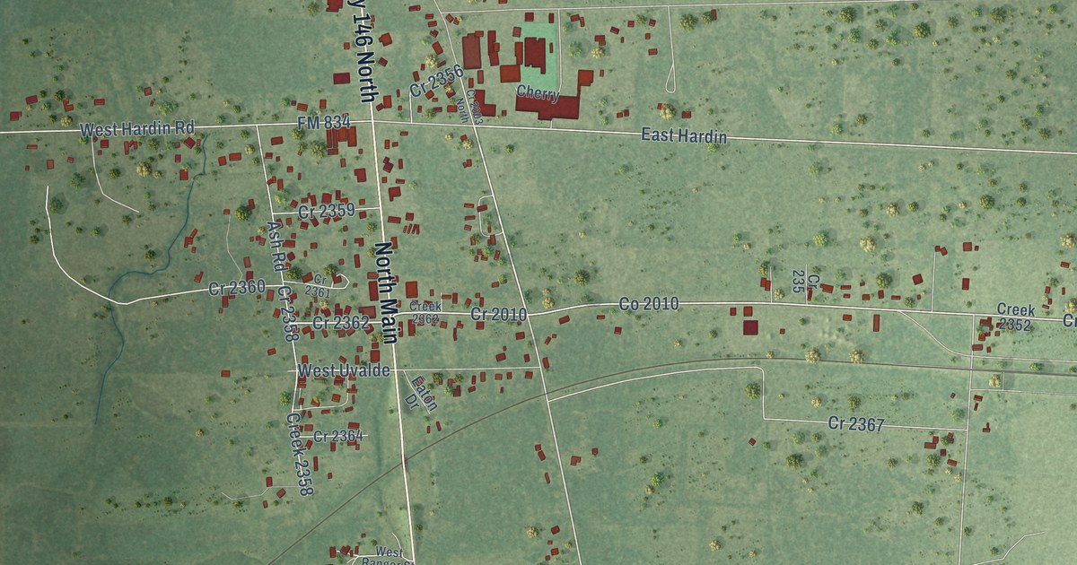 Map of Hardin, Texas in 2026