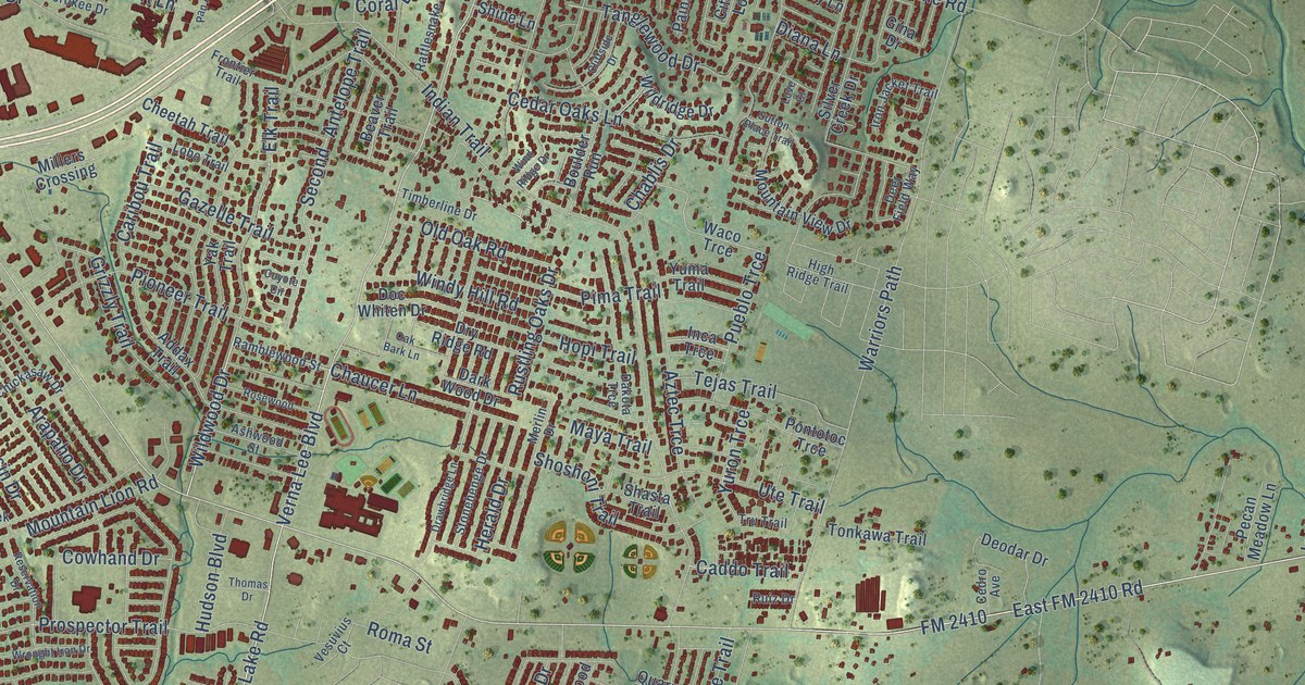 Map of Harker Heights, Texas in 2026